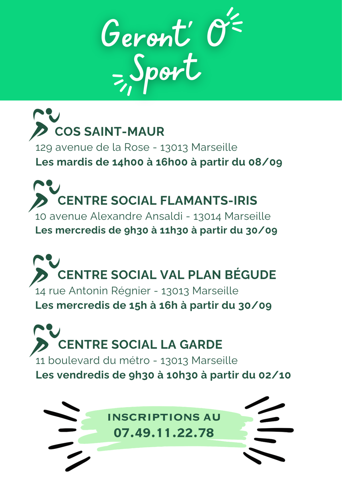 Plaquette Géront'O Sport